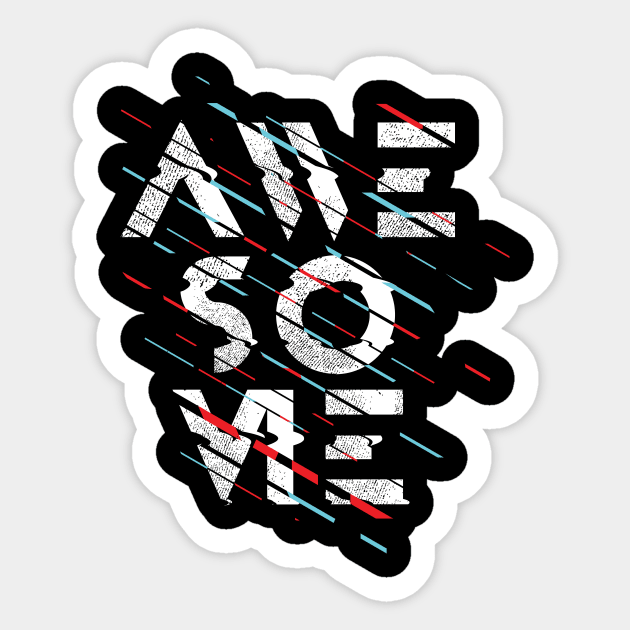 Awesome Sticker by oumwear